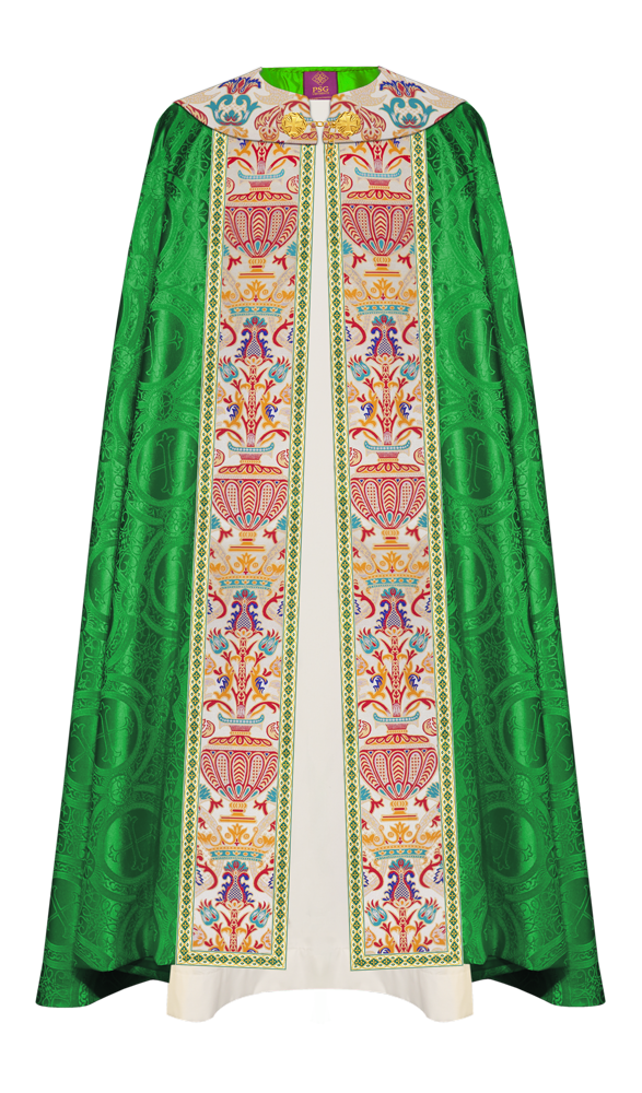 Coronation Tapestry Gothic Cope Braided with Trims