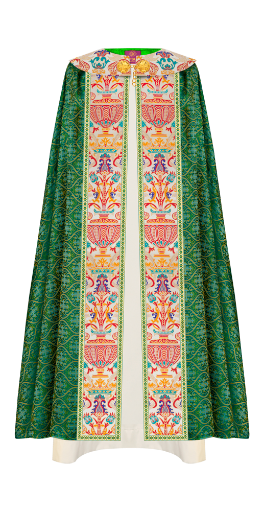 Coronation Tapestry Gothic Cope Braided with Trims