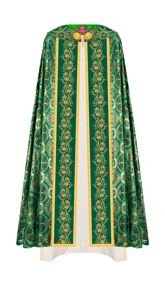 Gothic Cope Vestment with Ornate Embroidery