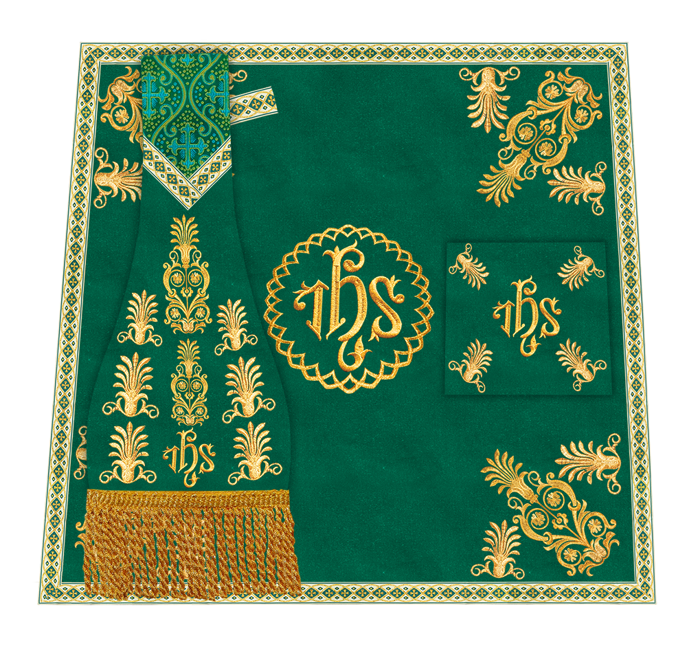 Borromean Chasuble Vestment With Detailed Braids and Trims