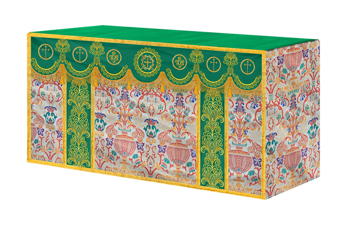 Coronation Tapestry Church Altar Cloth with Trims