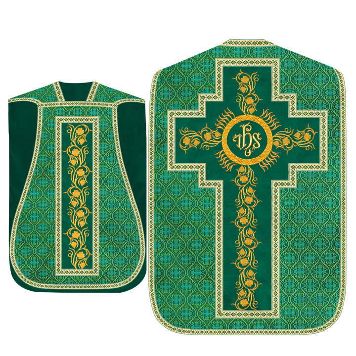 Set of Four Grapes Embroidery Roman Chasuble Vestments