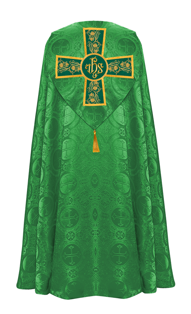 Gothic Cope Vestment with Ornate Embroidery