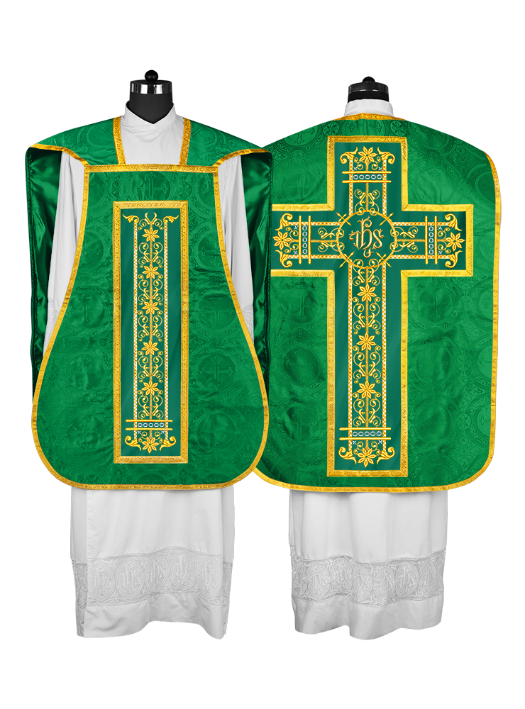 Vestimentas católicas con espalda de violín 