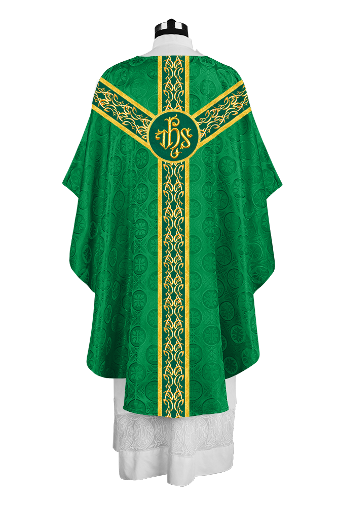 Exquisite Gothic Chasuble with Ornate Embroidery Trims