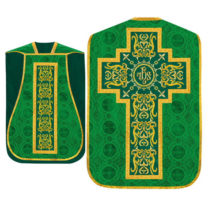 Set of Four Roman Chasuble with matching stole