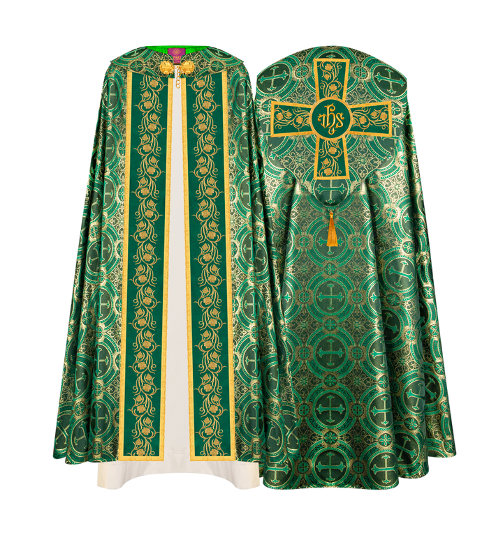 Gothic Cope Vestment with Ornate Embroidery