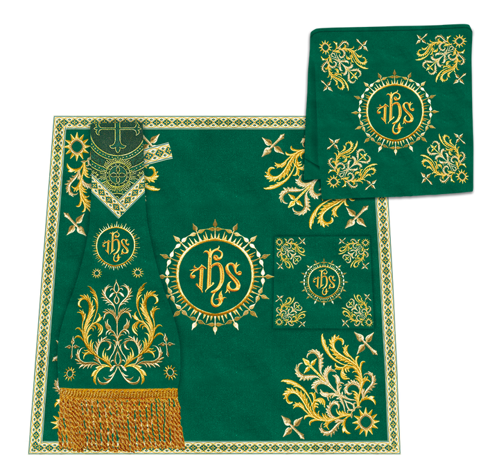 Borromean Chasuble Vestment Enhanced With  Motifs and Trims