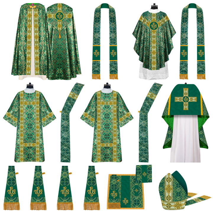 Gothic Highline Mass Set with Embroidered Motif and Orphrey