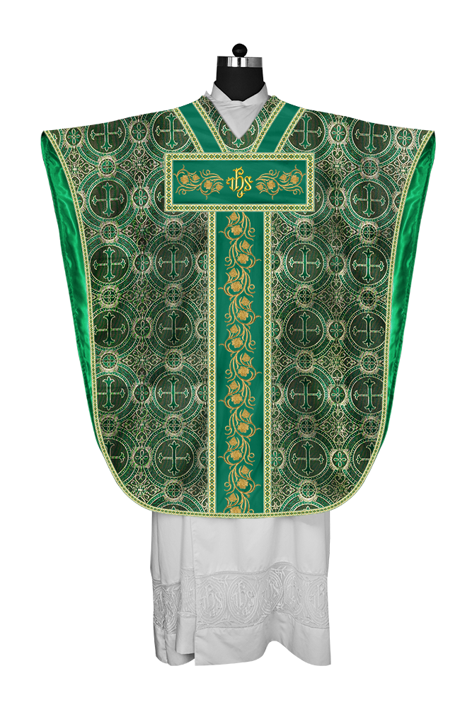Borromean Chasuble Vestment With Grapes Embroidery and Trims
