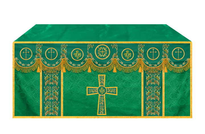 Church Altar Cloth with Refined Embroidery and Motif