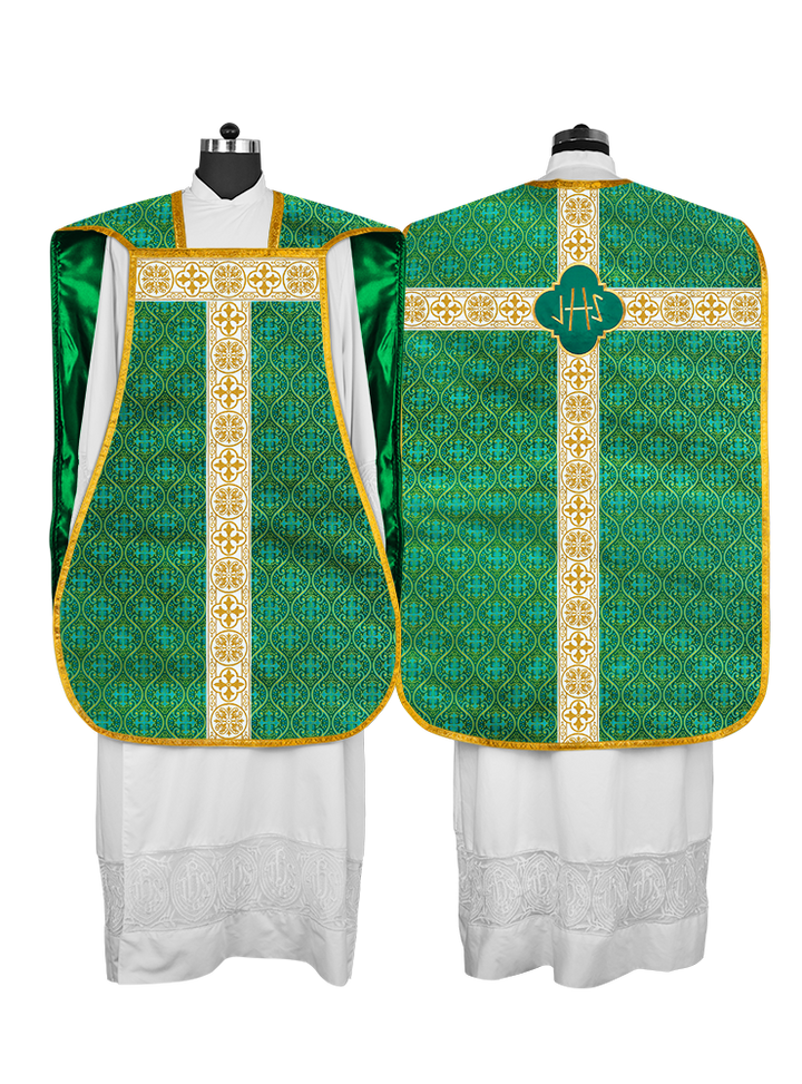 Vestimentas con espalda de violín con motivo y cruz Orphrey