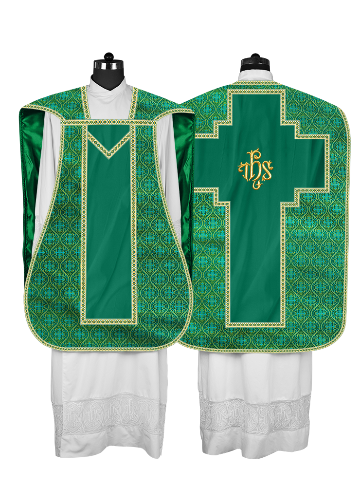 Roman chasuble with Motif and Trims