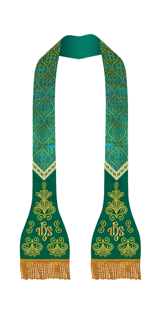 Roman Stole with Spiritual embroidery