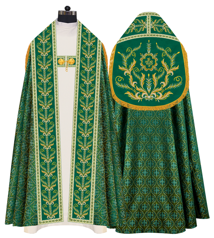 Traditional Embroidered Roman Cope Vestment