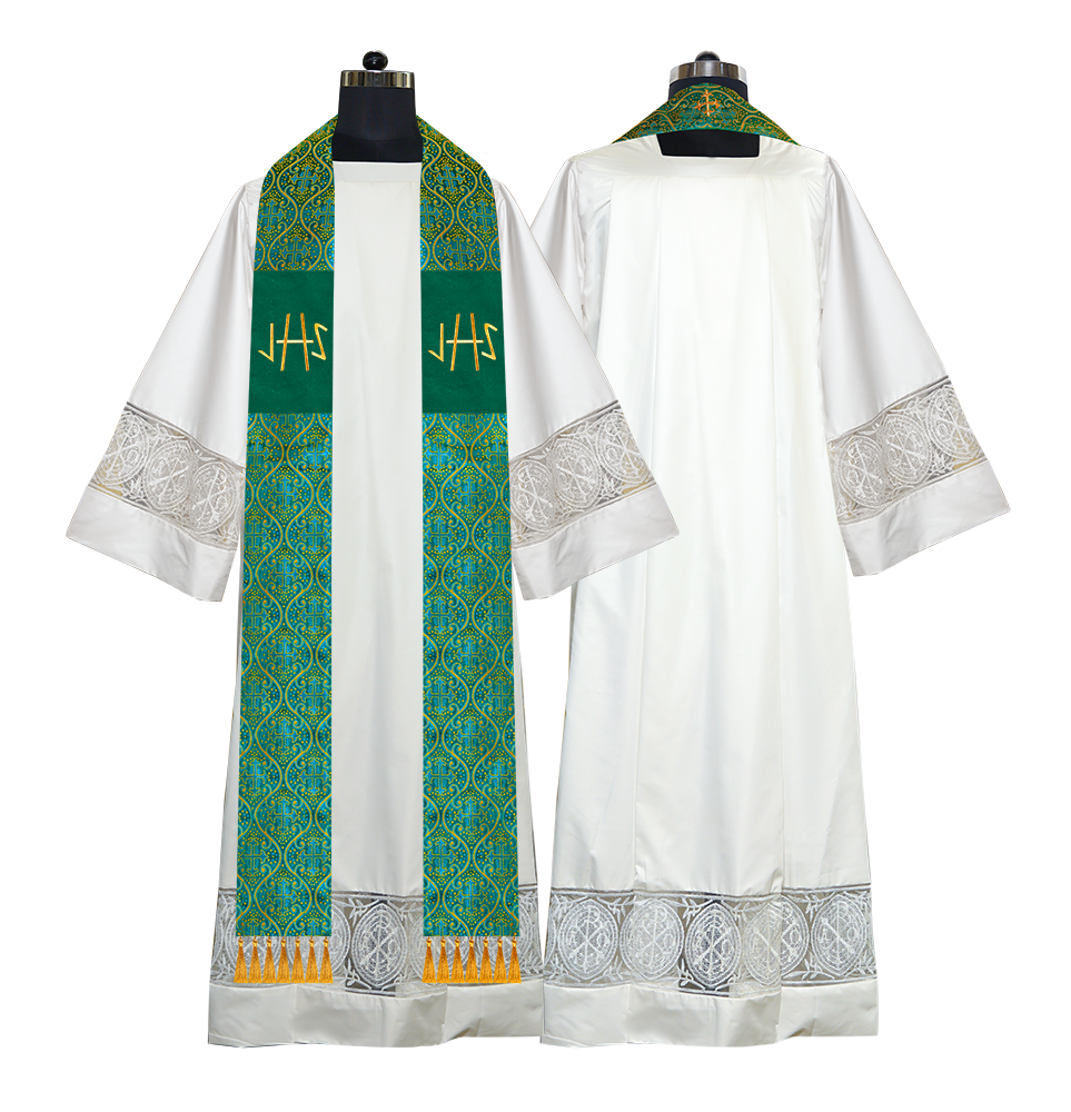 Embroidered Priest Stole with Motif