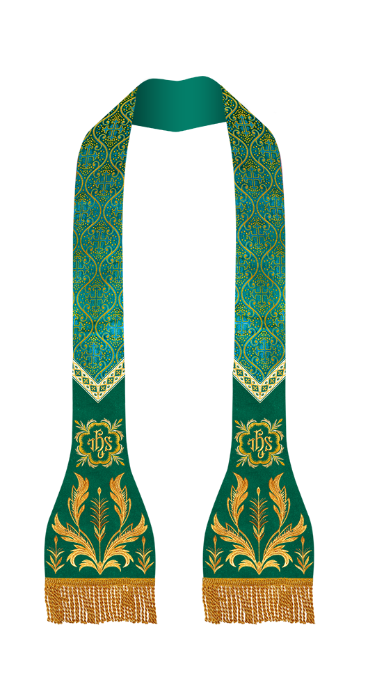 Spiritual Catholic Stole with Embroidery