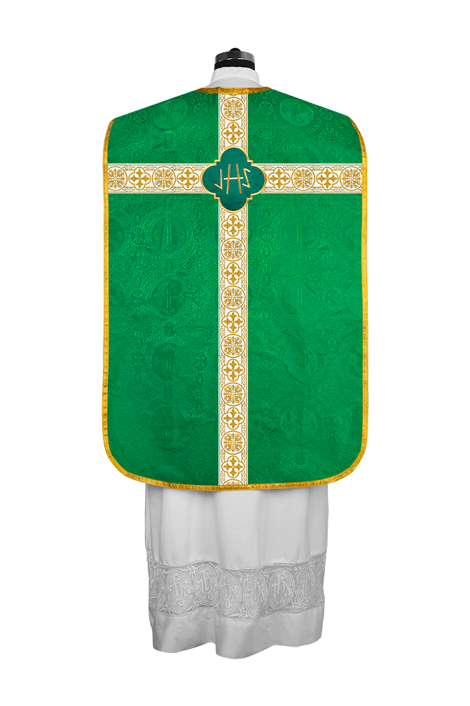 Vestimentas con espalda de violín con motivo y cruz Orphrey