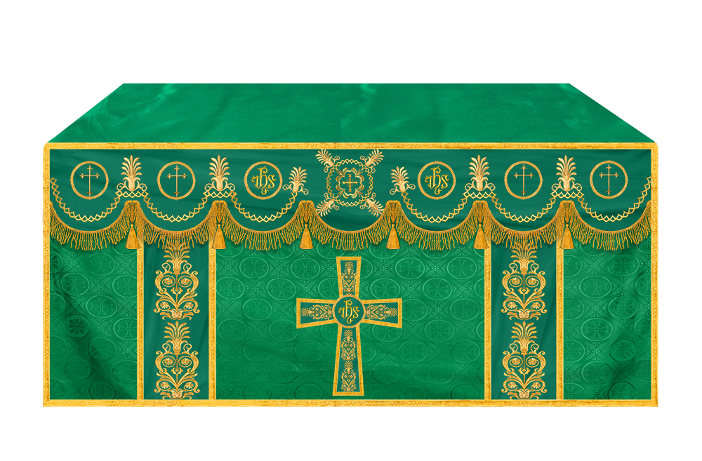 Ornate Embroidered Liturgical Altar Cloth