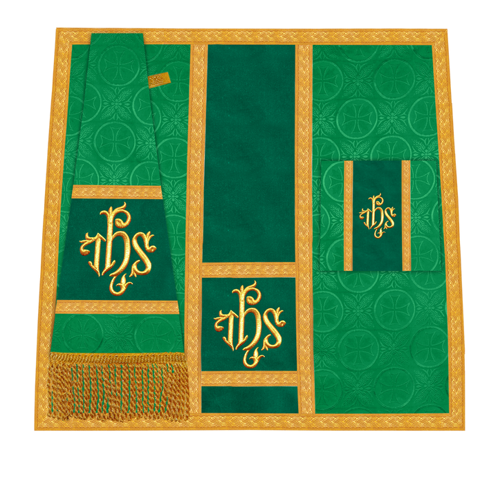 Handcrafted Altar Mass Set with Embroidered Motif