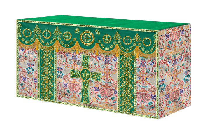 Tapestry Altar Cloth with Embroidered Motif