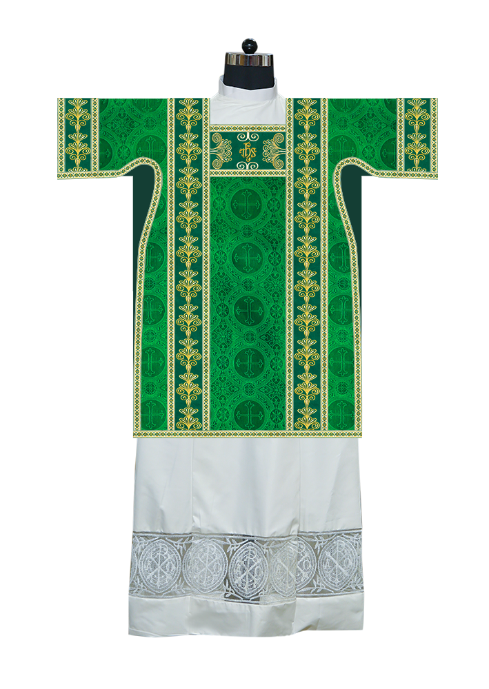 Tunicle Vestment with Motif and Trims