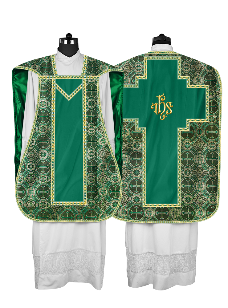 Roman chasuble with Motif and Trims