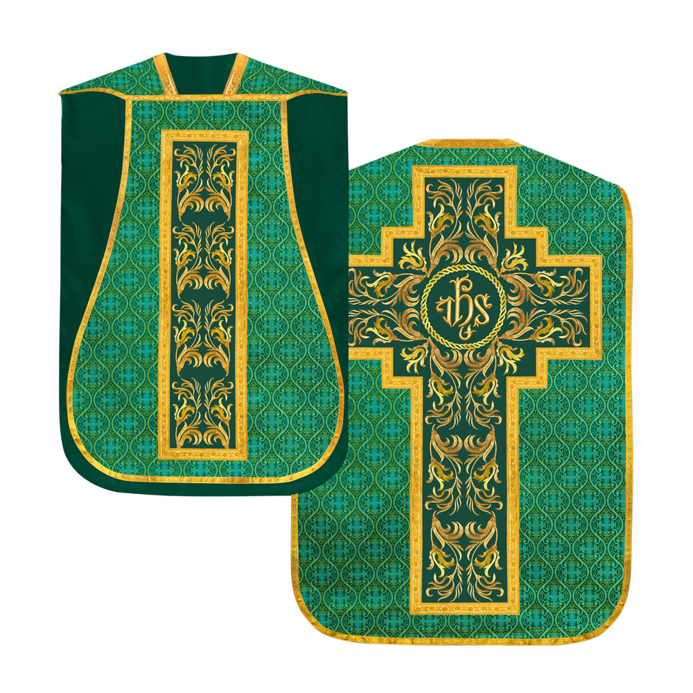 Set of Four Liturgical Roman Chasuble Vestment
