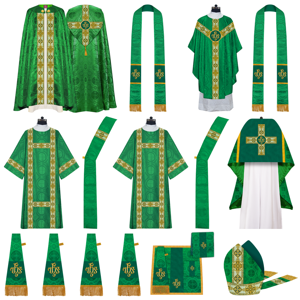 Gothic Highline Mass Set with Embroidered Motif and Orphrey