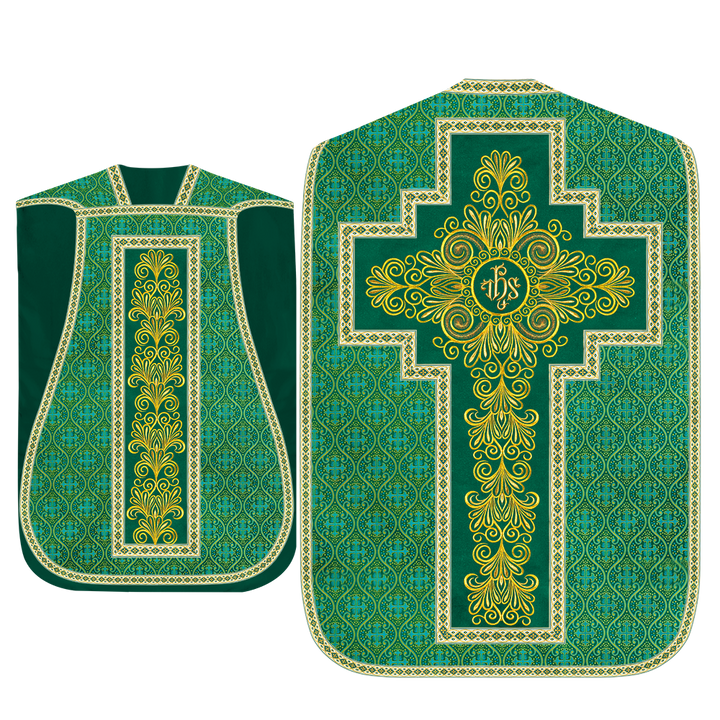 Set of Four Roman Chasuble Vestments