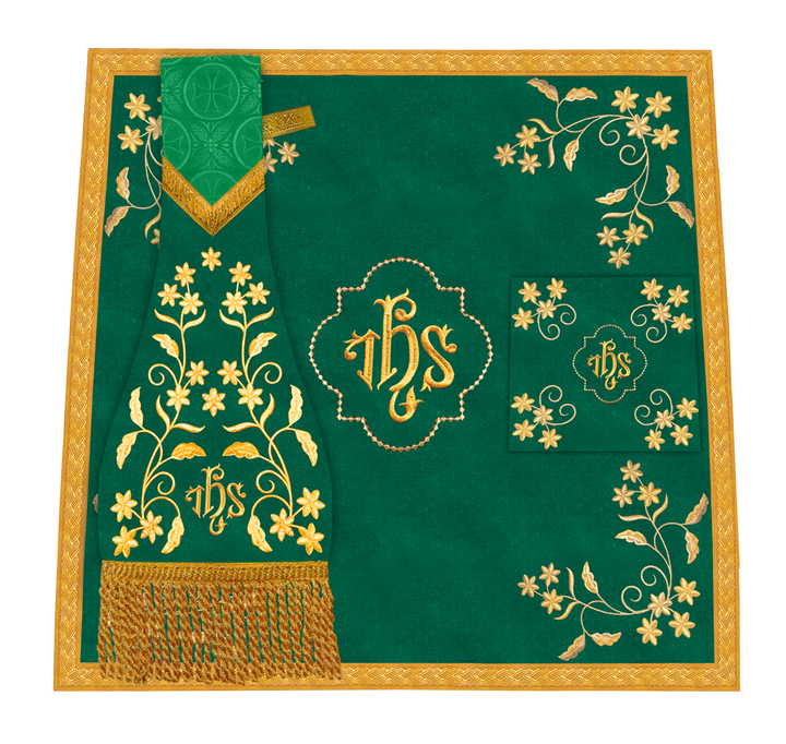 Altar Cloth with Fine Embroidery and Spiritual Motif