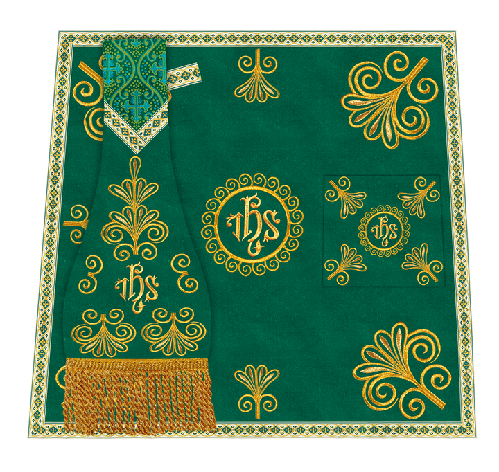 Ornate Embroidery Mass set with Motif