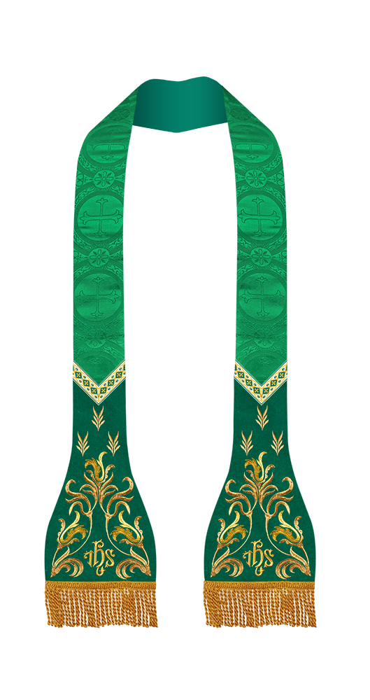 Roman Catholic Stole with Spiritual motif