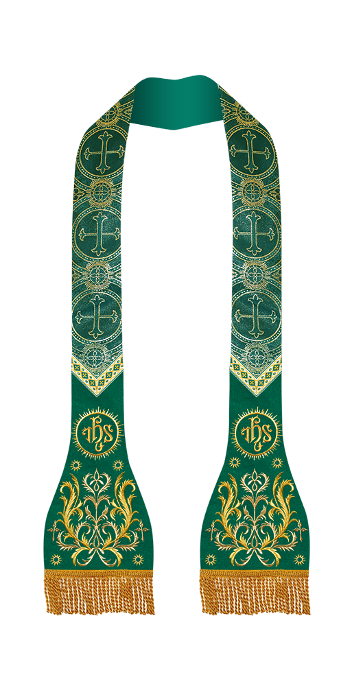 Roman Stole with Braided Embroidery