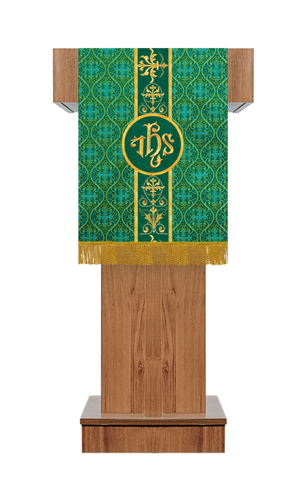 Pulpit/Lectern with Embroidered Trim