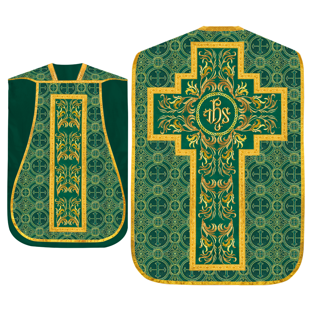 Set of Four Liturgical Roman Chasuble Vestment