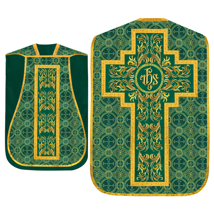 Set of Four Liturgical Roman Chasuble Vestment