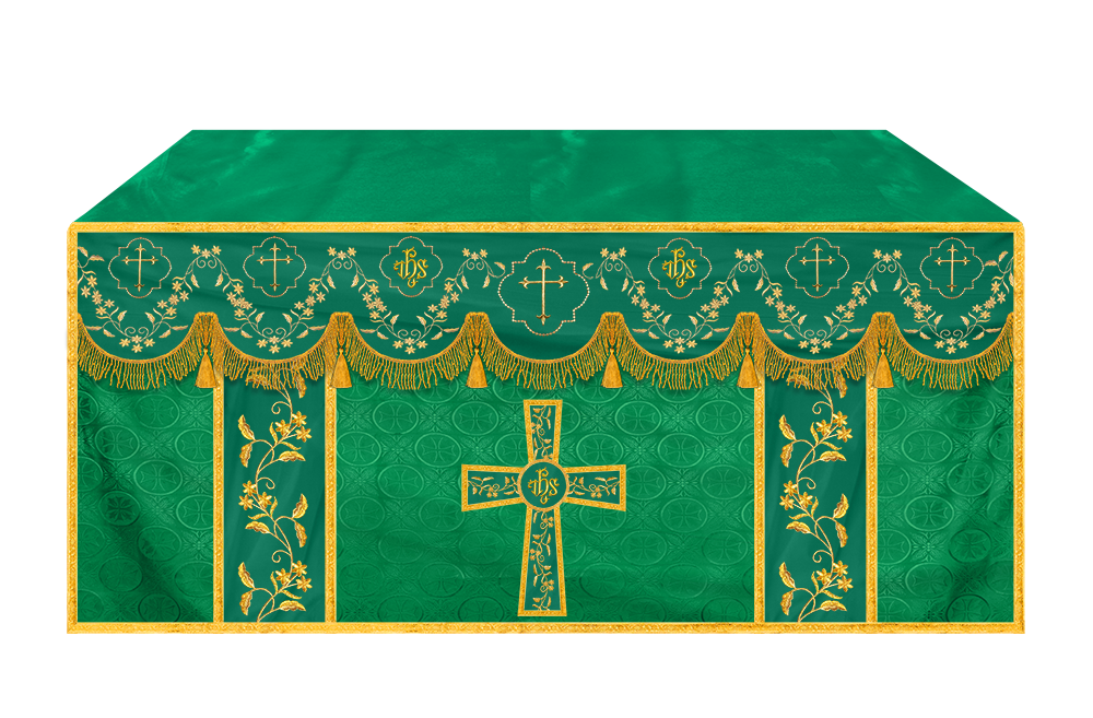 Altar Cloth with Fine Embroidery and Spiritual Motif