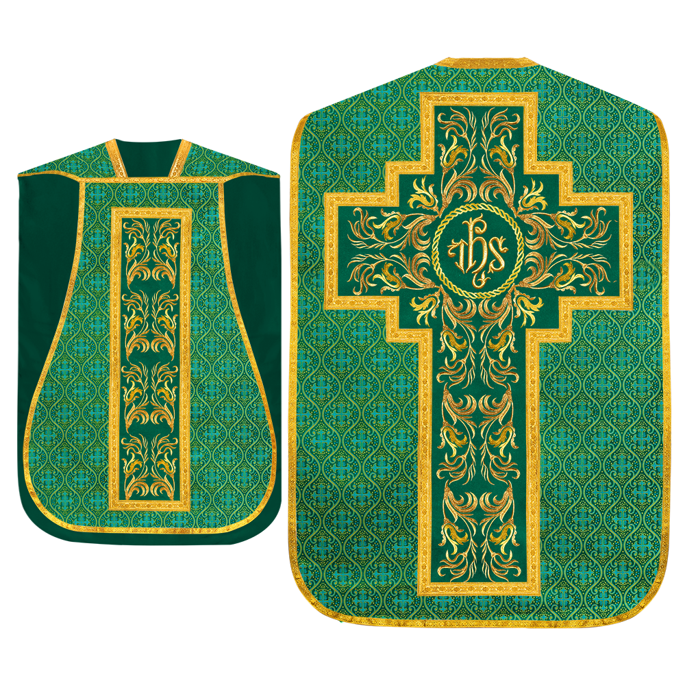 Set of Four Liturgical Roman Chasuble Vestment