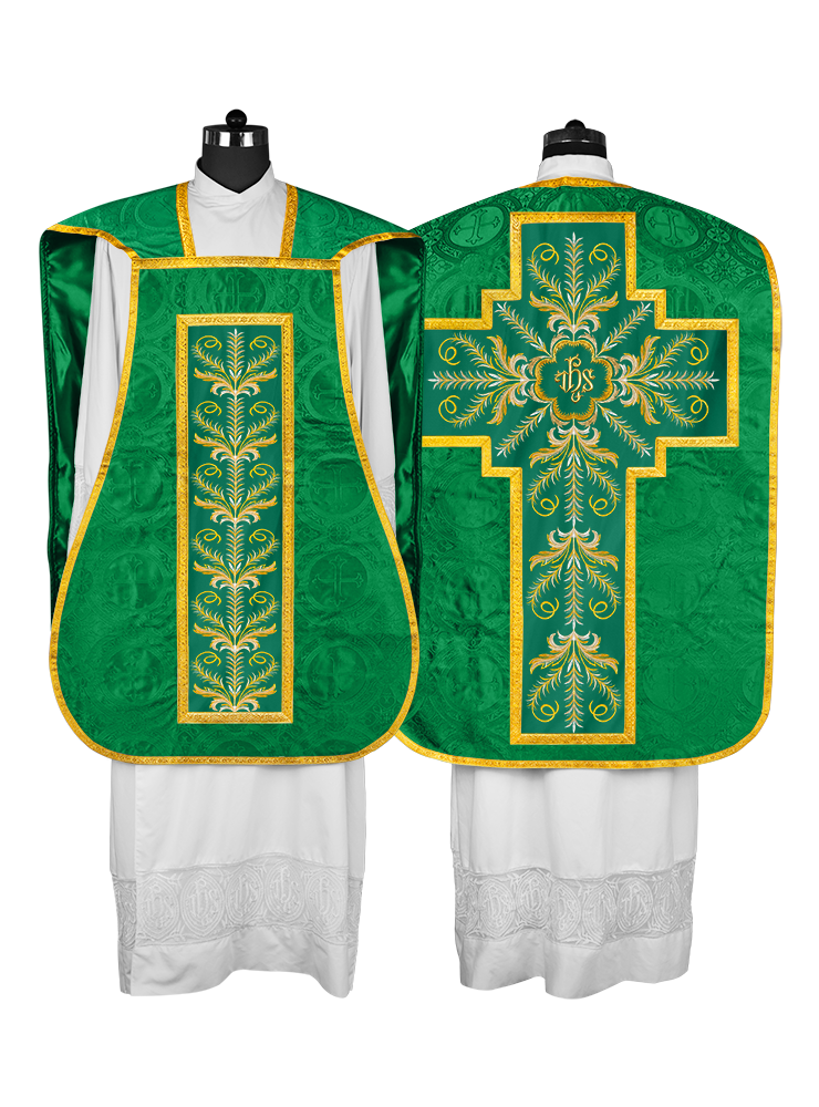 Roman Chasuble with liturgical motifs