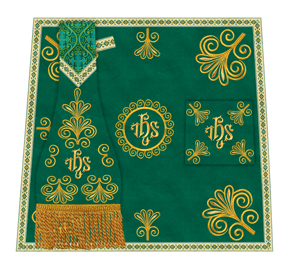 Set of Four Roman Chasuble Vestments