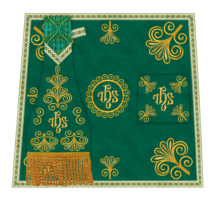 Set of Four Roman Chasuble Vestments