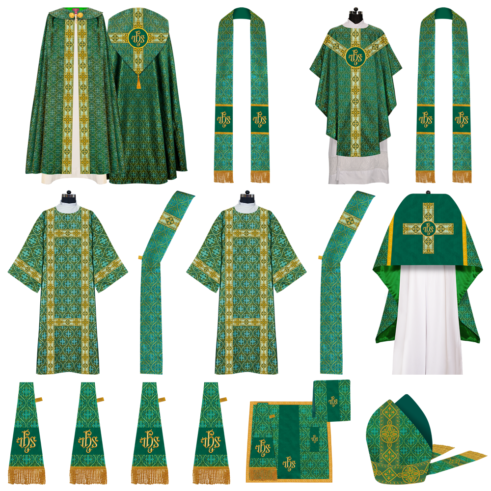 Gothic Highline Mass Set with Embroidered Motif and Orphrey