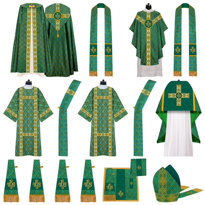 Gothic Highline Mass Set with Embroidered Motif and Orphrey