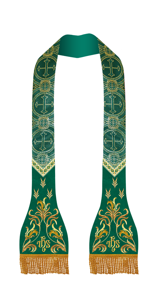 Roman Catholic Stole with Spiritual motif