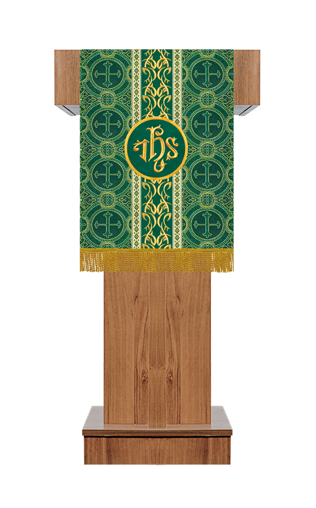 Pulpit/Lectern with Embroidery Motif and Orphrey