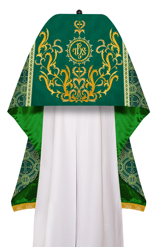 Humeral Veil Vestment with Braided Motif and Trims