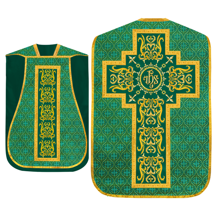 Set of Four Roman Chasuble with matching stole