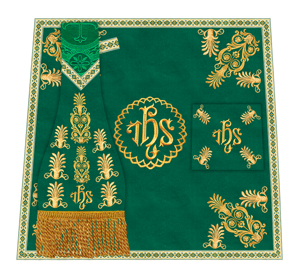 Roman Chasuble Vestments Adorned With Trims