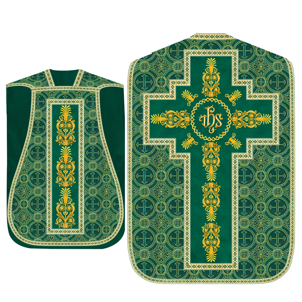 Set of Four Traditional Roman chasuble Vestments